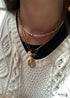 Boho Necklace,Seed Bead Choker, Black and White Crystal